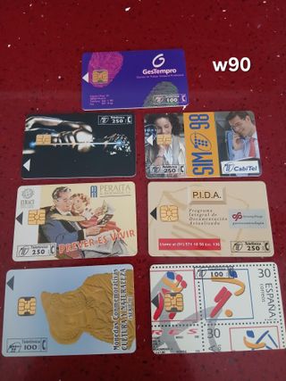 7 Carte Telefoniche Spagna