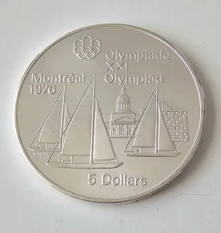 Canada 5 Dollari 1973, Argento