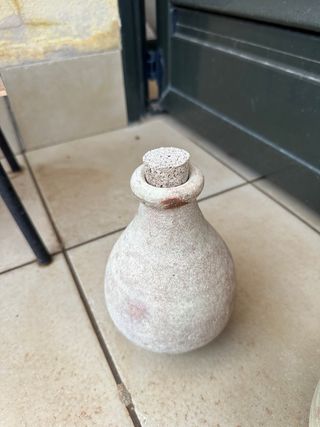 Set di 2 vasi in ceramica con tappo in sughero