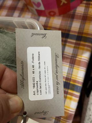 Copri sedie in Lino Puro Verde che moi 100% Italia