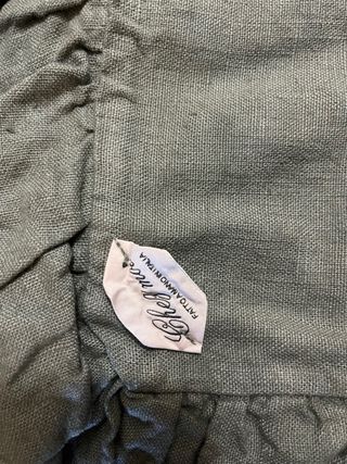 Copri sedie in Lino Puro Verde che moi 100% Italia