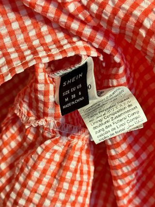 Vestido cuadros de mujer