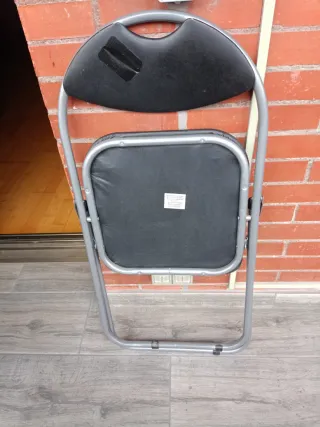 Set di 2 sedie pieghevoli in metallo