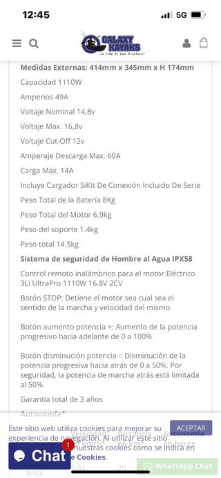 Vendo motor kayak 3LI de 2cv