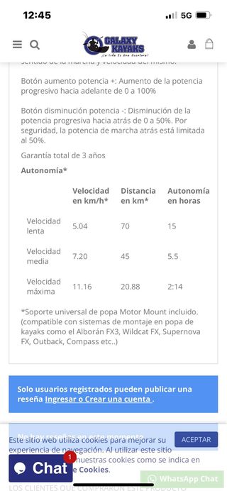 Vendo motor kayak 3LI de 2cv