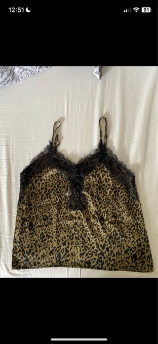 Camiseta tirantes seda mujer