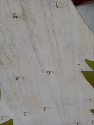 Sagoma Albero Natale Legno Bianco