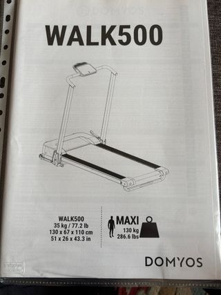 Cinta de correr plegable