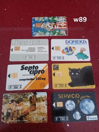 7 Carte Telefoniche Spagna