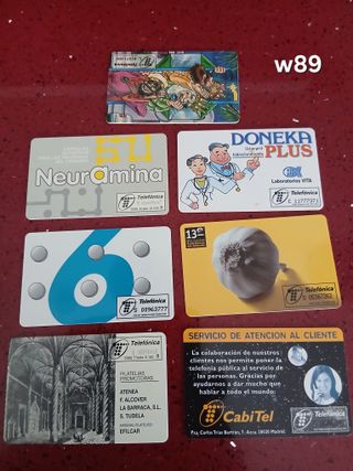 7 Carte Telefoniche Spagna