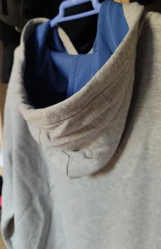 Sudadera Adidas Gris y Azul