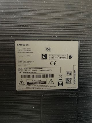TV Samsung 32 UE32T4305AK HD LED