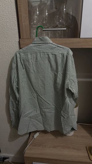 Camisa El Ganso Rayas Verde y Blanca