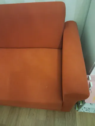 Divano in tessuto bordeaux