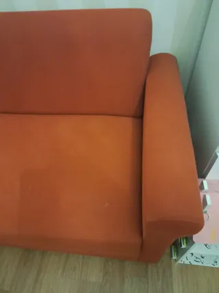 Divano in tessuto bordeaux