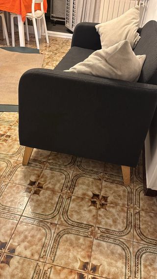 Divano a 2 posti Ikea grigio scuro