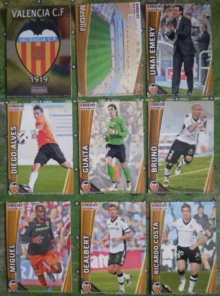 Collezione figurine Valencia CF Liga 2012