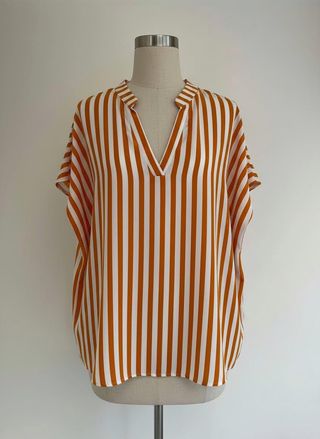 SHEIN Talla L | Blusa Kaftan Oversize Rayas Nueva