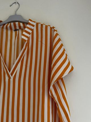 SHEIN Talla L | Blusa Kaftan Oversize Rayas Nueva