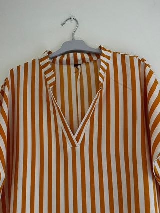 SHEIN Talla L | Blusa Kaftan Oversize Rayas Nueva