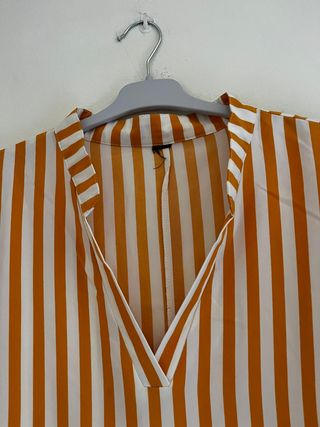 SHEIN Talla L | Blusa Kaftan Oversize Rayas Nueva