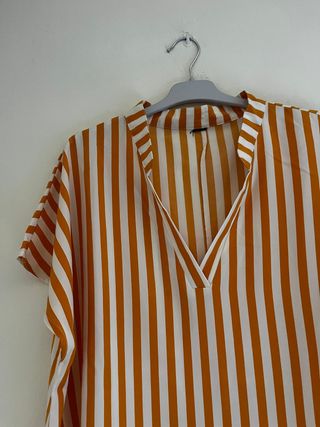 SHEIN Talla L | Blusa Kaftan Oversize Rayas Nueva