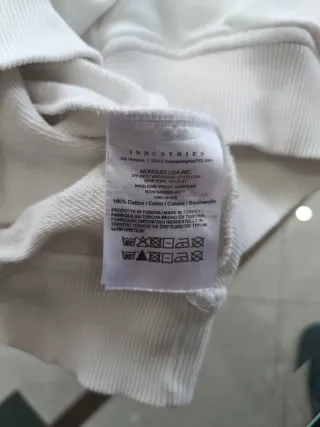 Felpa Moncler Bianca XL