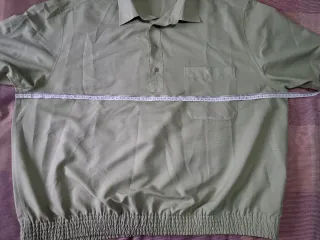 Camisa Emidio Tucci verde m/c talla 7
