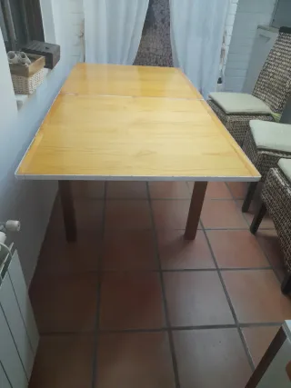 Mesa plegable de pino No envio