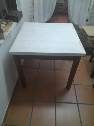 Mesa plegable de pino No envio