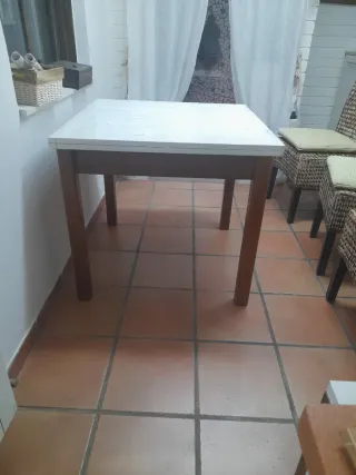Mesa plegable de pino No envio