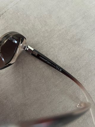 Gafas de sol KINGSEVEN marrones y doradas. Italian