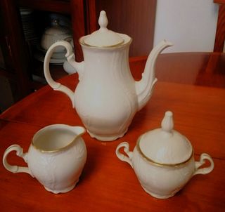 Set da tè-caffè in porcellana ceca LC Bernadotte