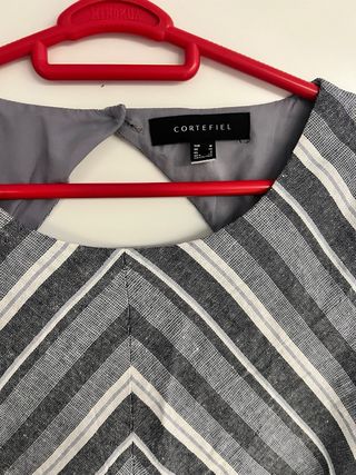 Mono Cortefiel rayas grises y blancas