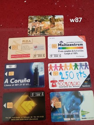7 Carte Telefoniche Spagna