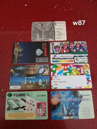 7 Carte Telefoniche Spagna