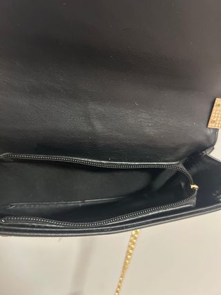 Bolso Guess Negro Cadena Dorada