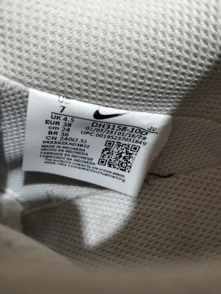 Zapatillas Nike Court Vision Low Blancas Talla 38