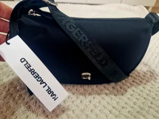 Bolso Karl Lagerfeld Ikon Nylon CB Pouch Negro