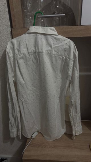 Camisa Zara blanca con puntos