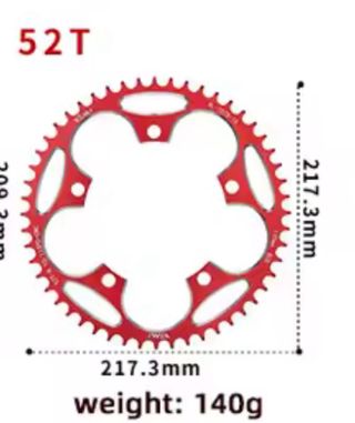 Plato Bici 52T 130mm BCD VXM AL-7075-T6