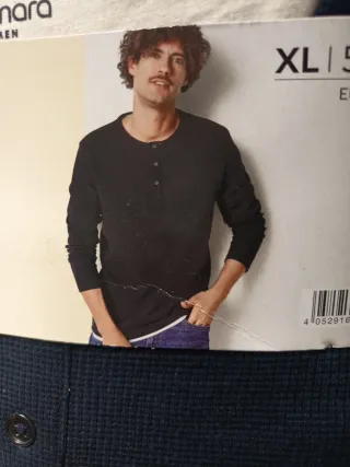 Lote 2 Camisetas Manga Larga Esmara Hombre XL