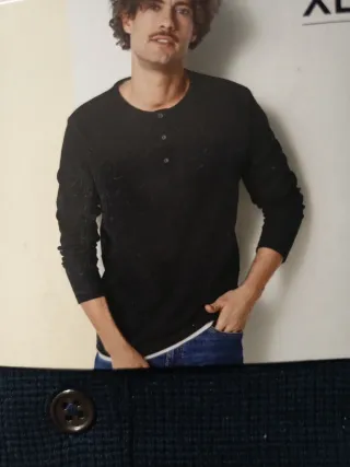 Lote 2 Camisetas Manga Larga Esmara Hombre XL