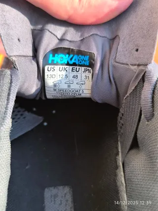 Hoka Speedgoat 5 Talla 48 Gris Naranja