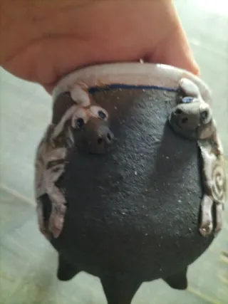 Tazza da tè artigianale con decorazione pecora