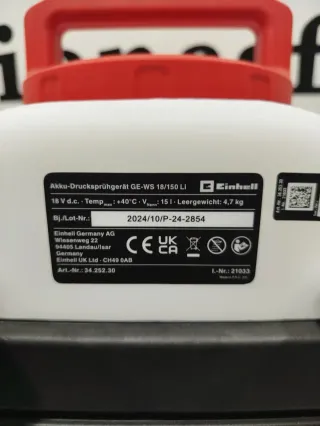 PULVERIZADOR EINHELL GE-WS 18/150 LI-SOLO
