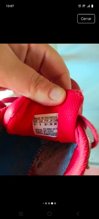 Zapatillas Adidas Superstar Rojas Talla 39