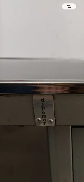 Mesa de despacho metálica vintage