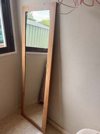 Espejo con marco de Madera 150x50