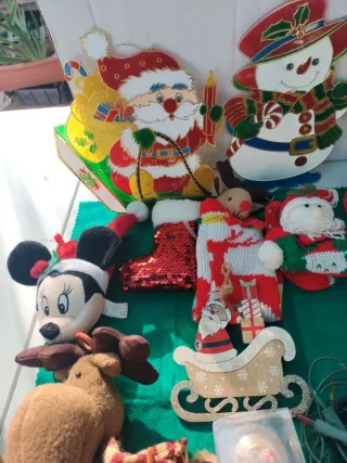 Lote de adornos navideños